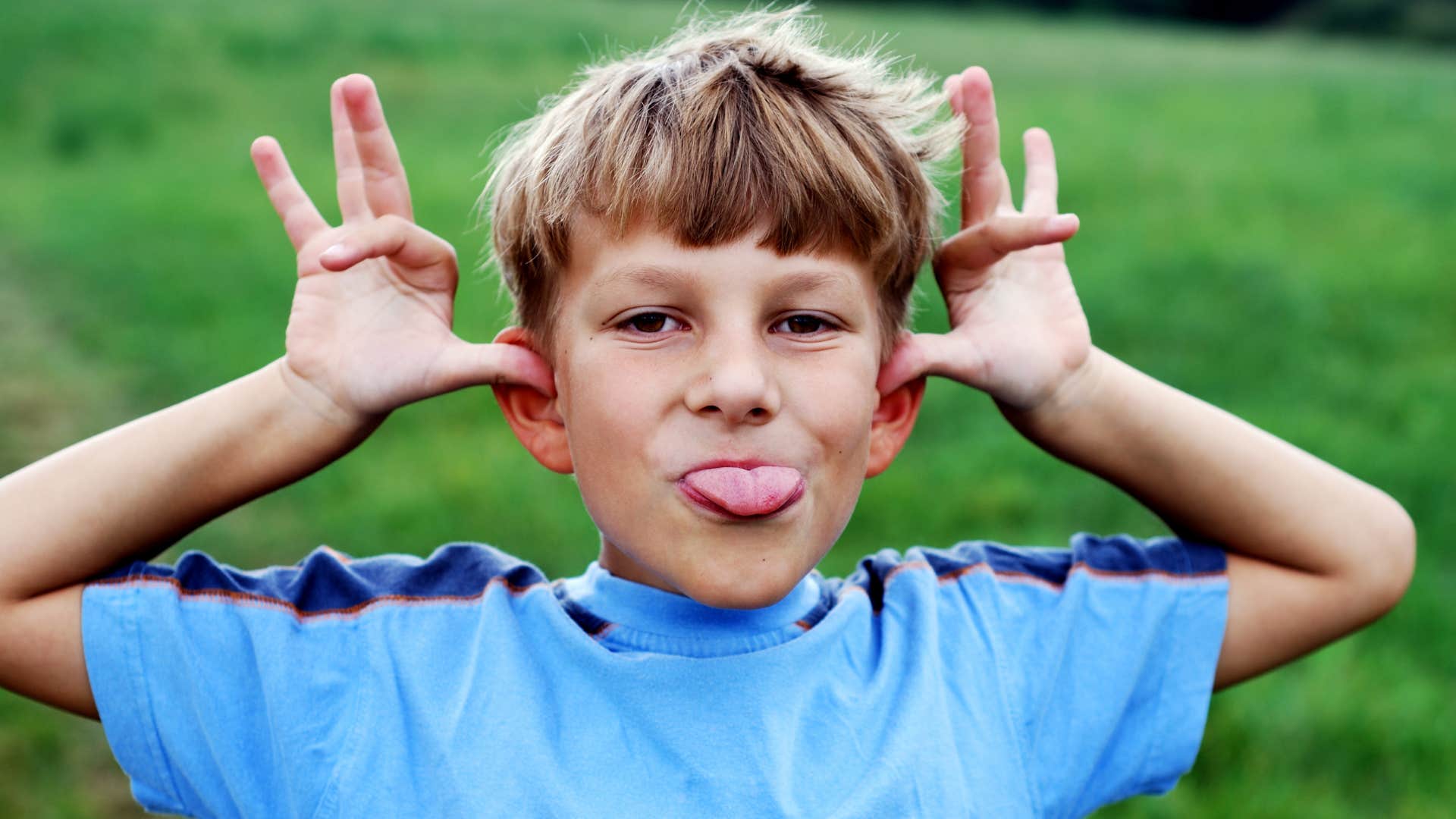 an entitled little boy constantly brags to other kids