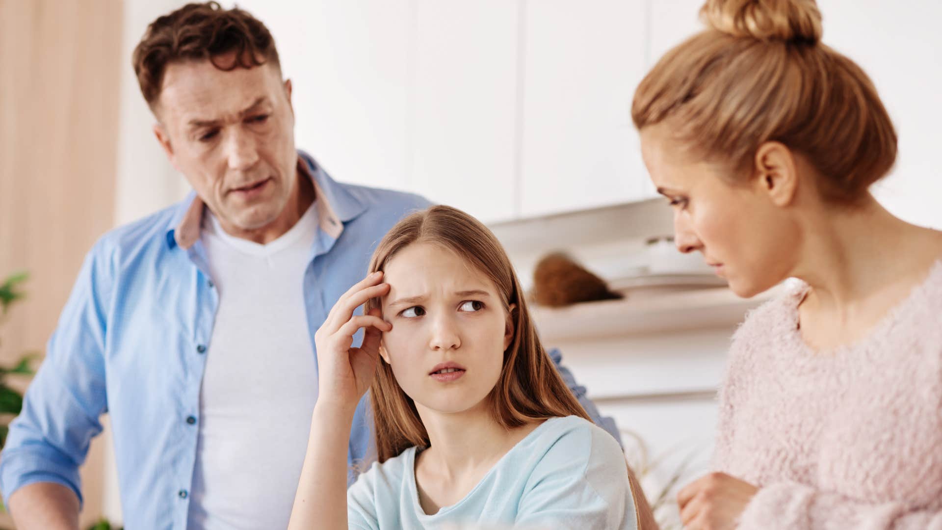 a young girl expects special treatment from her parents compared to her siblings
