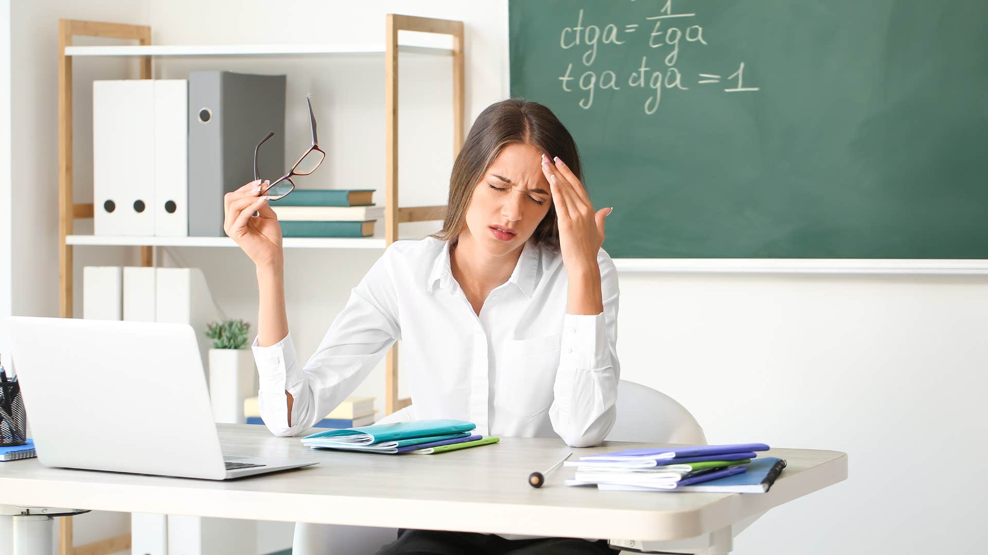 a gen x woman works as a math teacher even though she did not get a degree in it