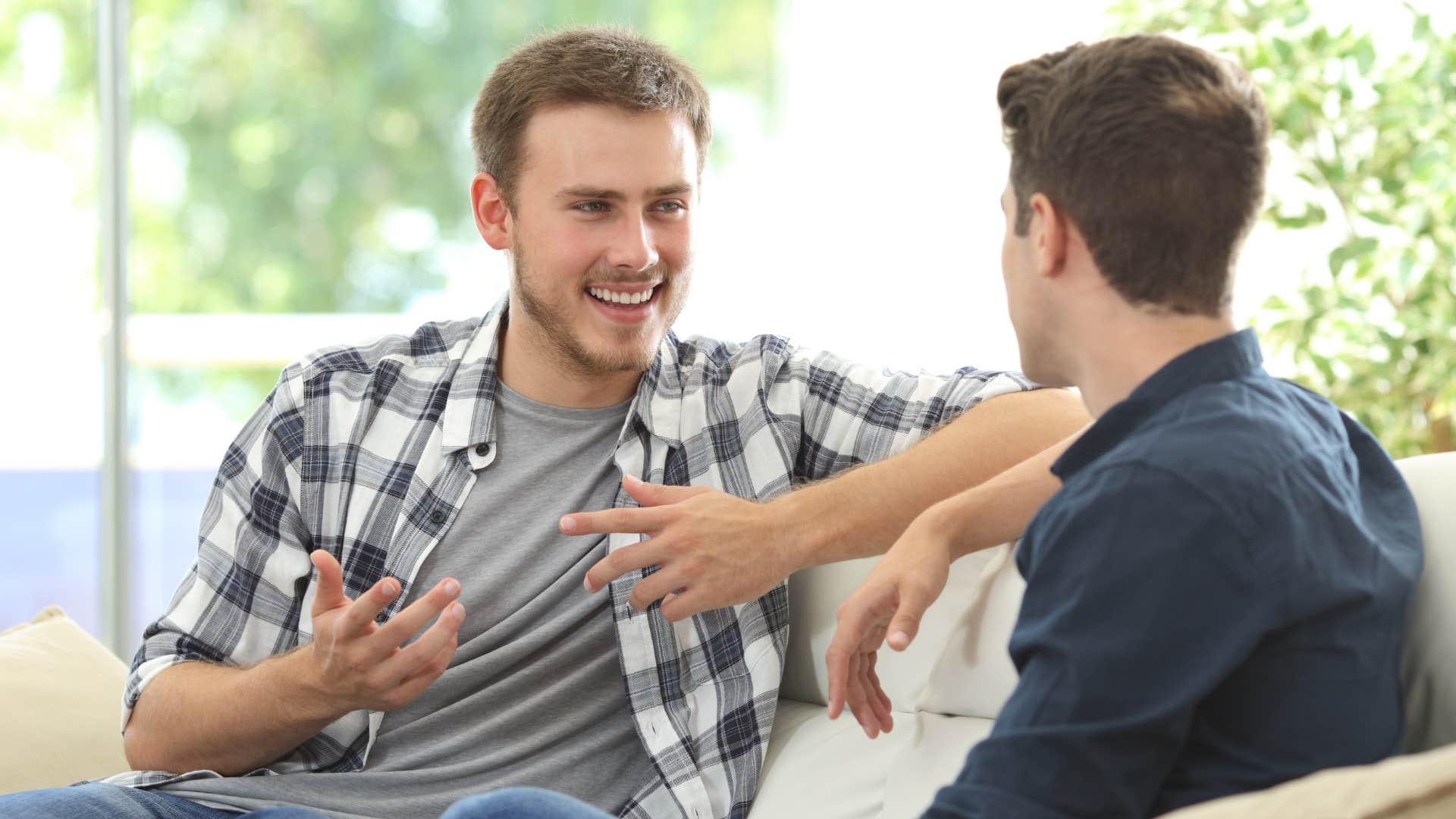 man in gray shirt using humor as a coping mechanism