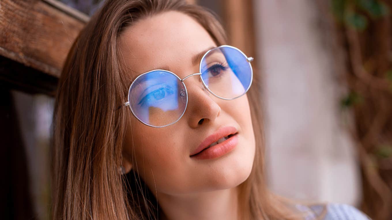 intelligent high iq woman thinking