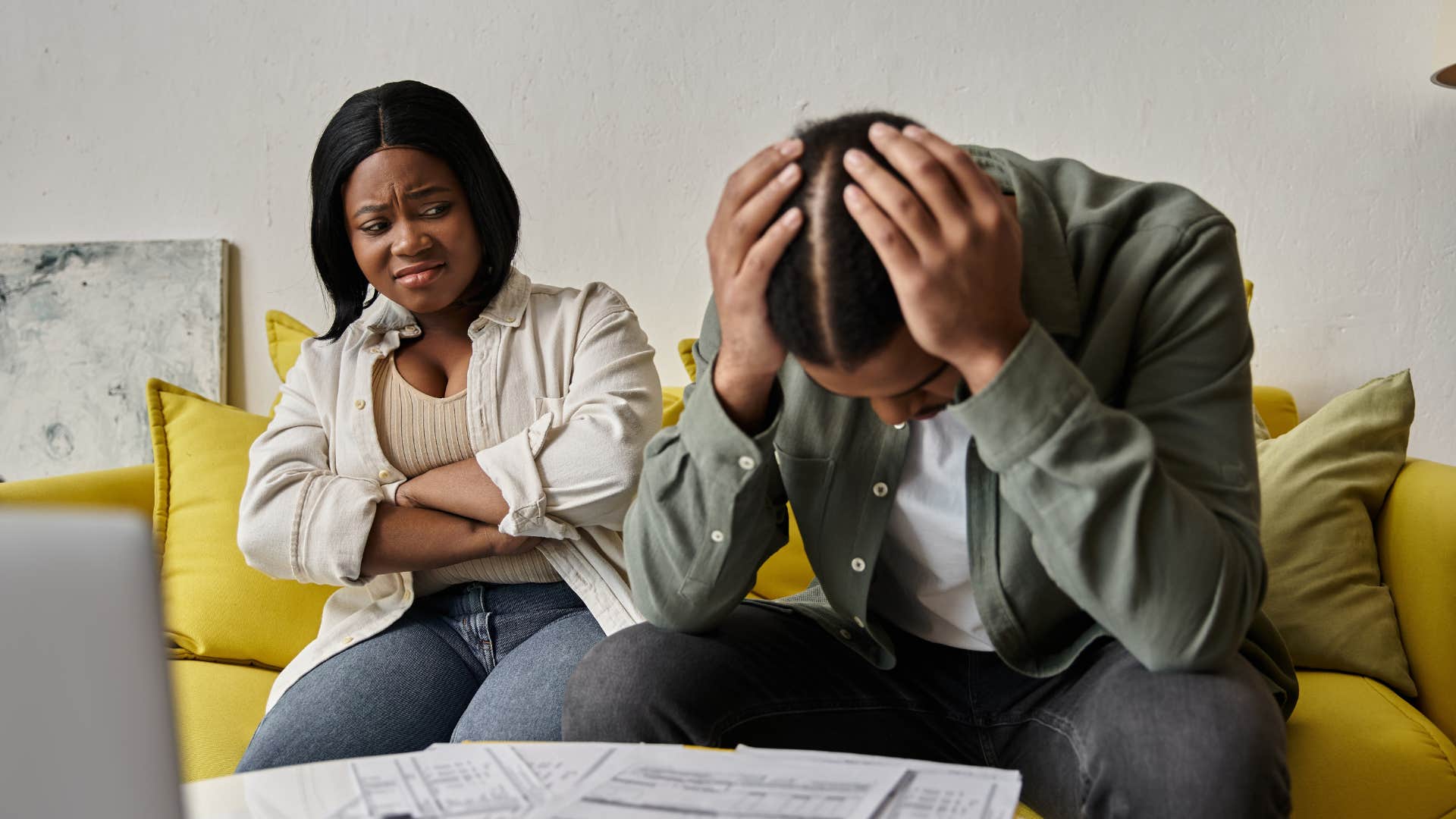 a woman cannot understand why her man hates challenges