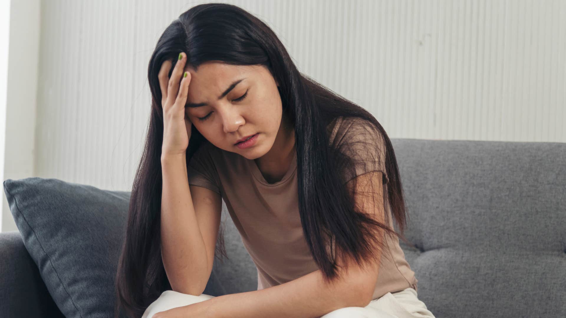 a woman is exhausted from all of her past failures