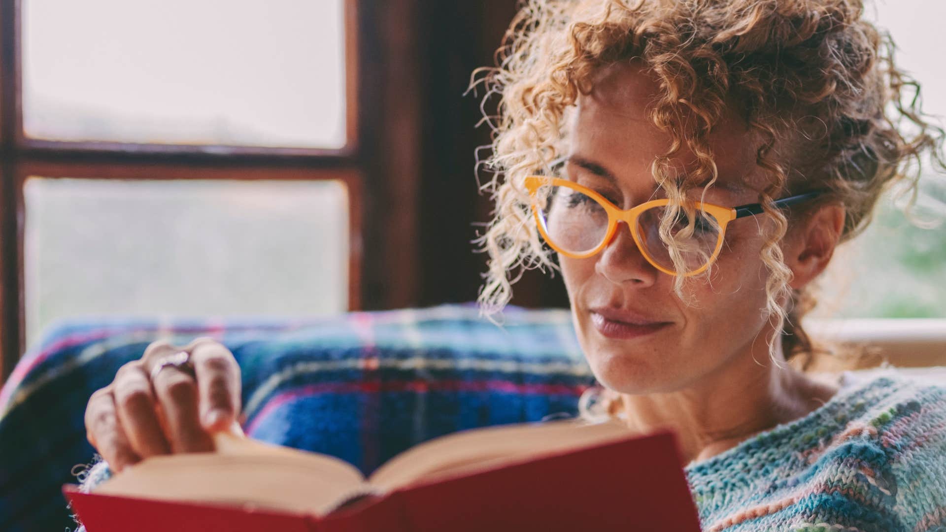 a woman reads everyday and tries to educate herself