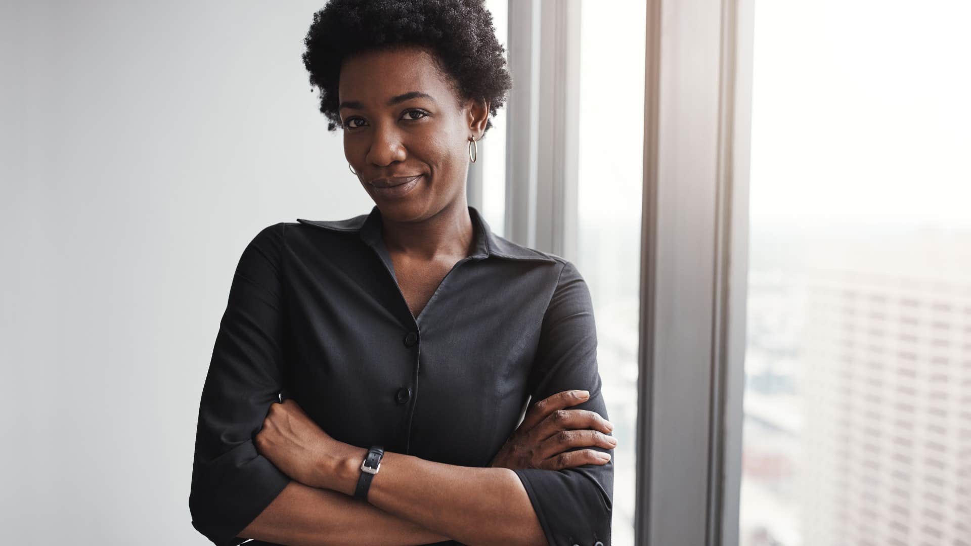high-value woman with standards smiling