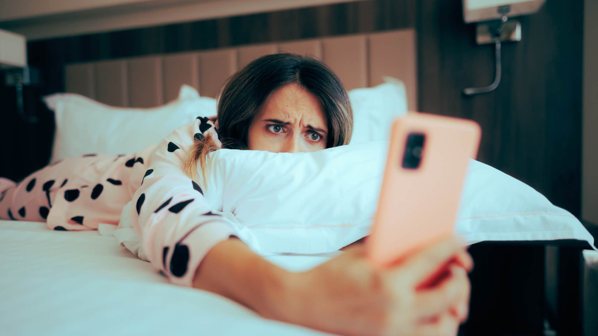 introverted woman suffering from fomo