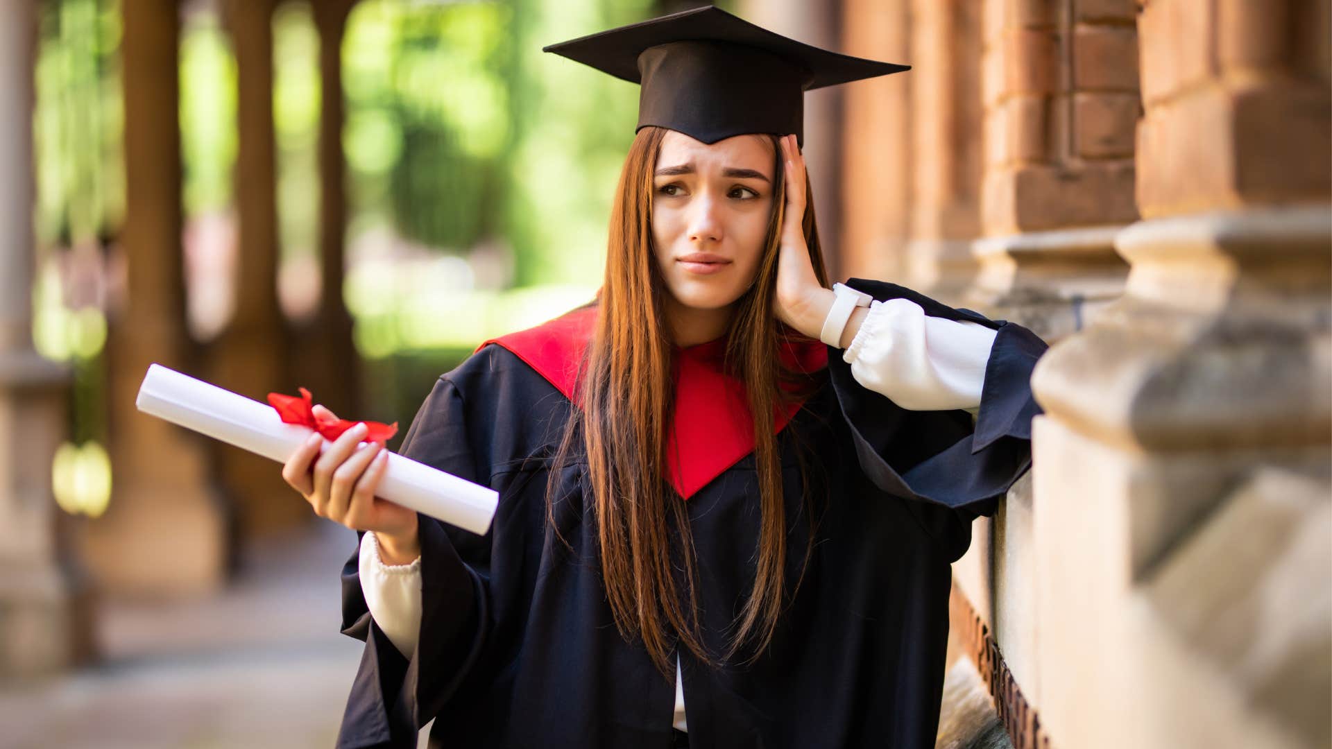 a millennial finally graduated but is worried she will not find a job after graduate school