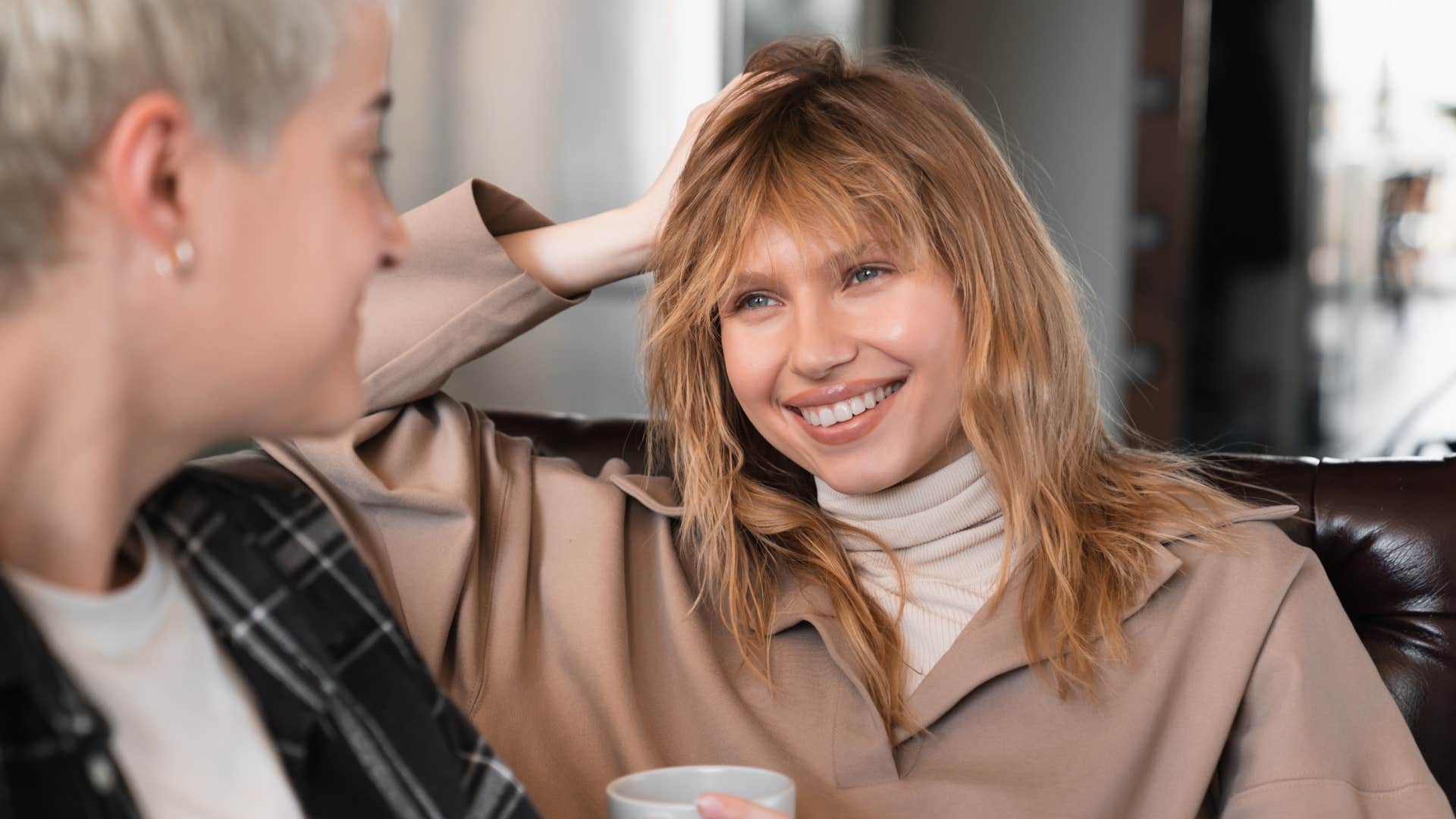 woman respecting friends pronouns