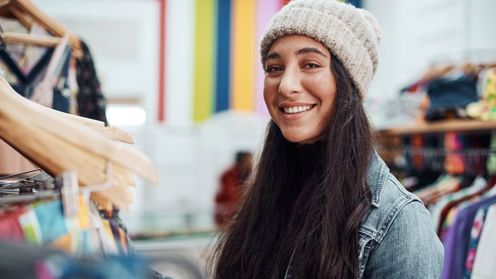 unbothered woman with common sense abiding by store policies