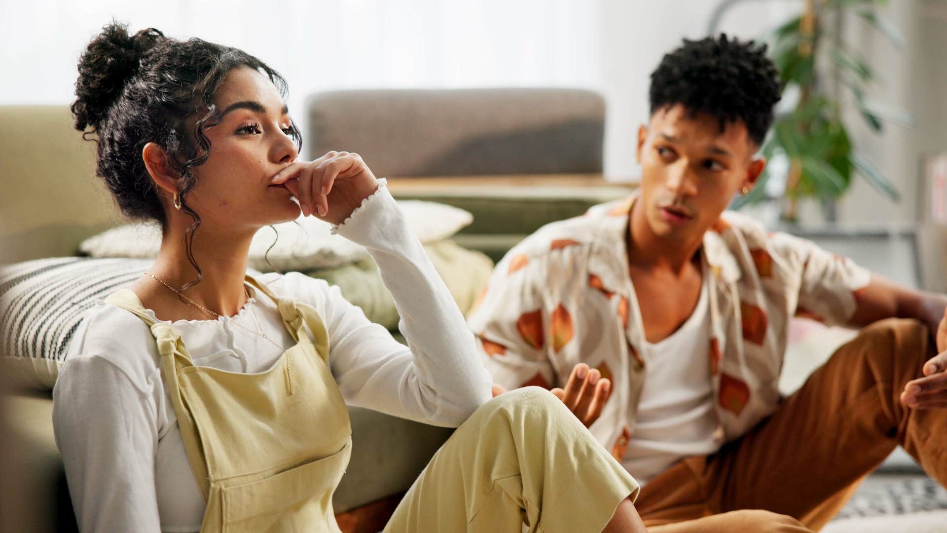 couple in constant conflict as man tries to talk to woman