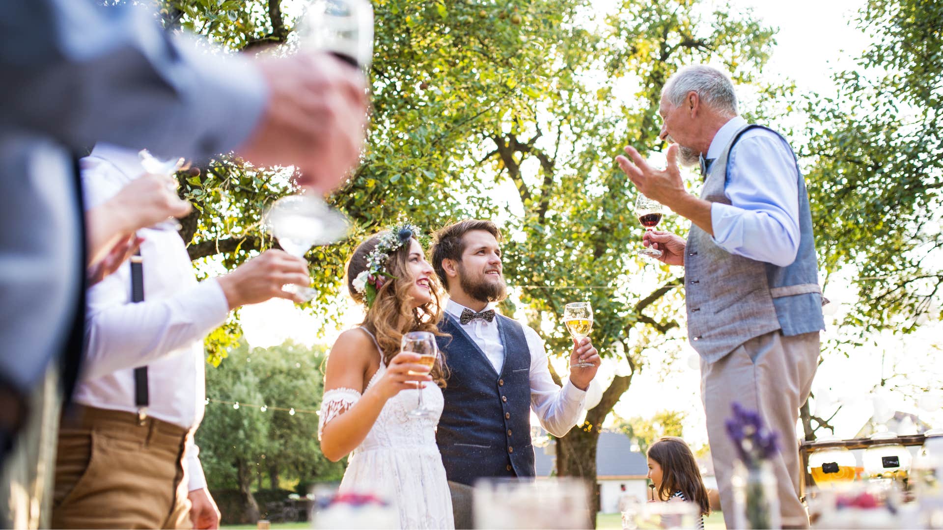 man who is truly classy and would never mention old relationships during wedding toast