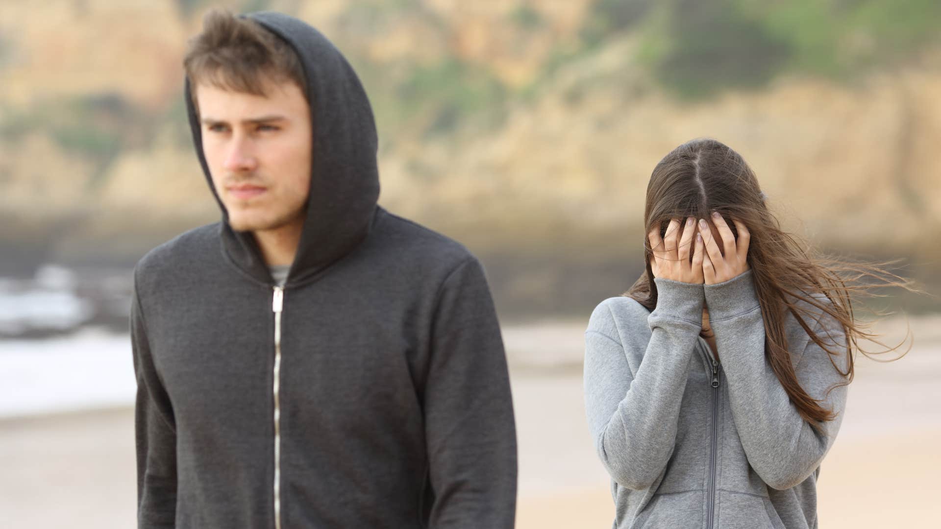 man in black jacket walking away when discussions turn disrespectful