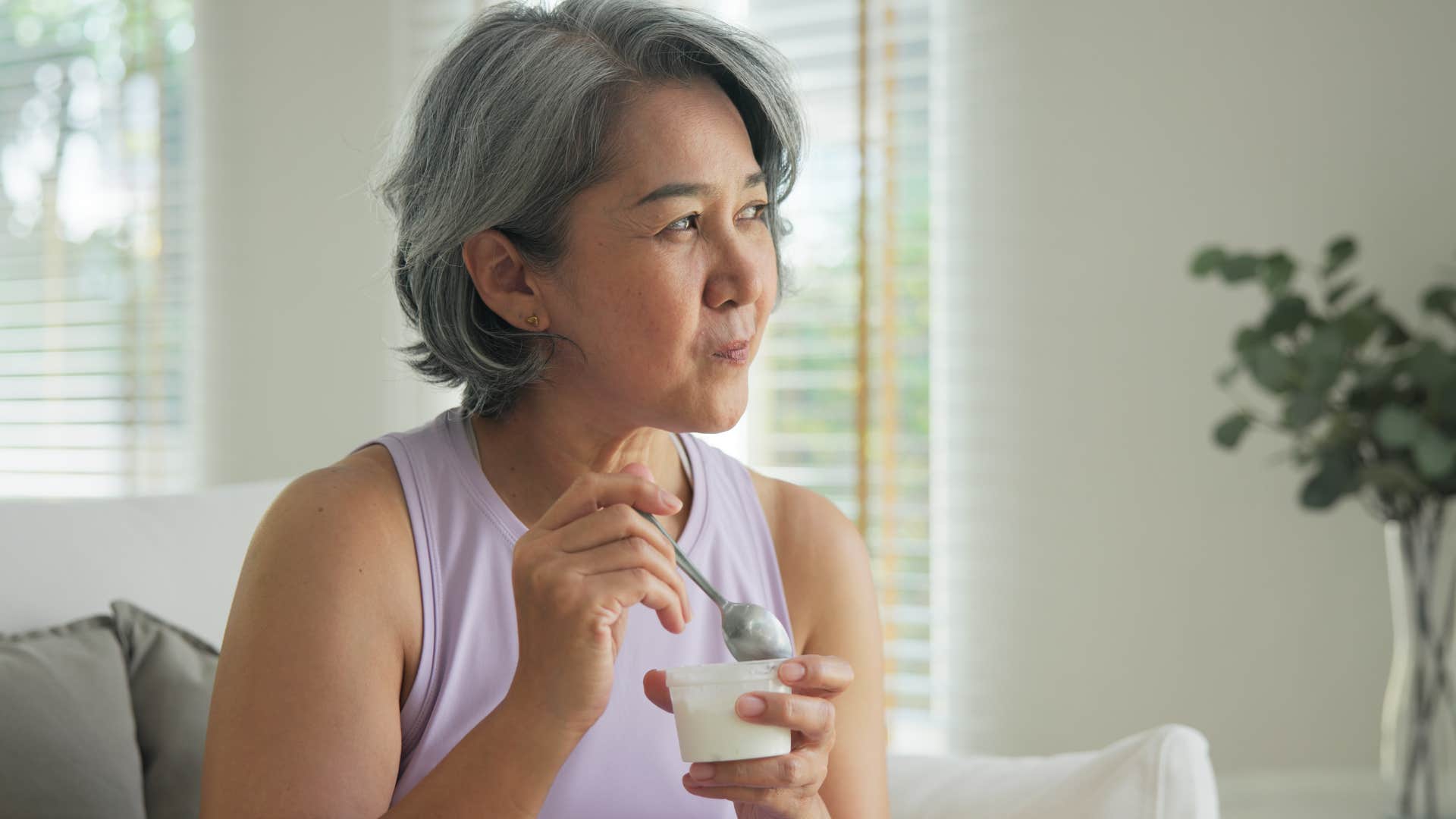woman practicing self-care and wellness