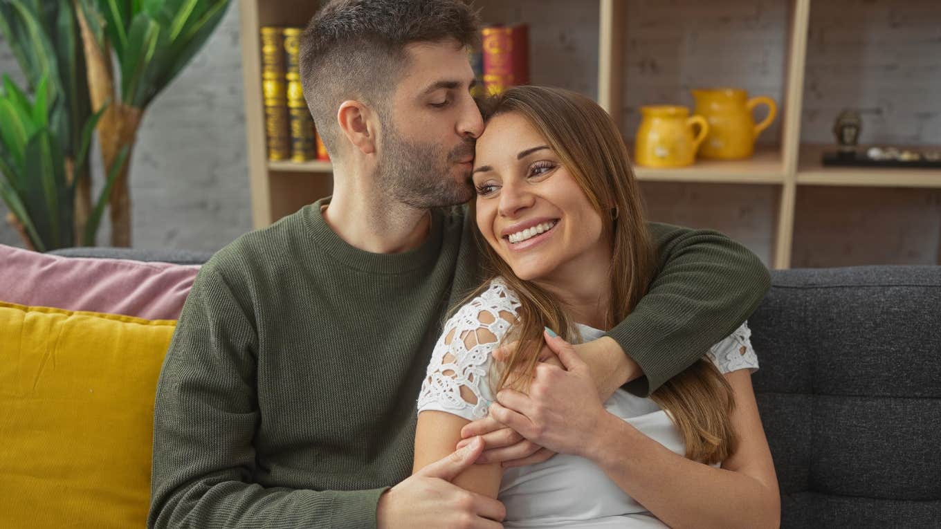 Tiny Ways Married Men Show Love That Their Wives Usually Miss husband showing love to his wife kissing her head