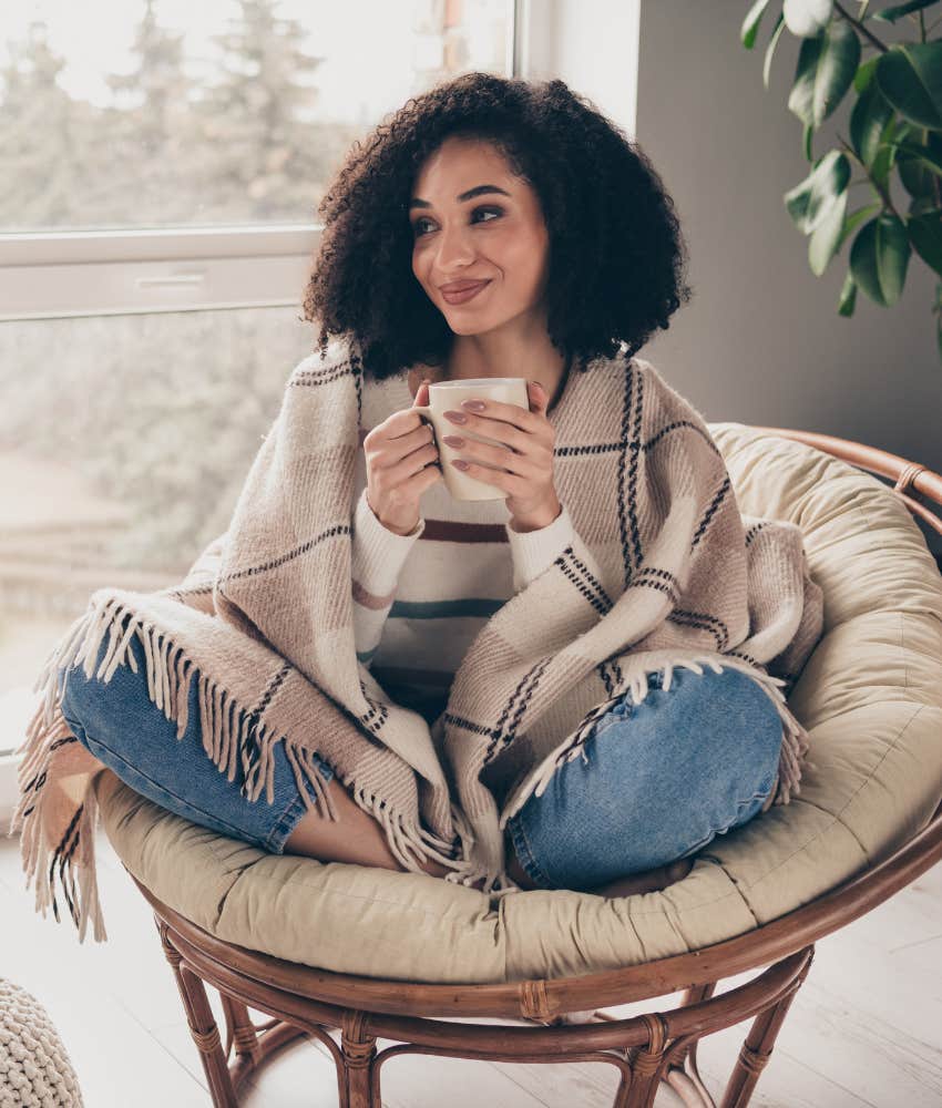 Person finds love in self care