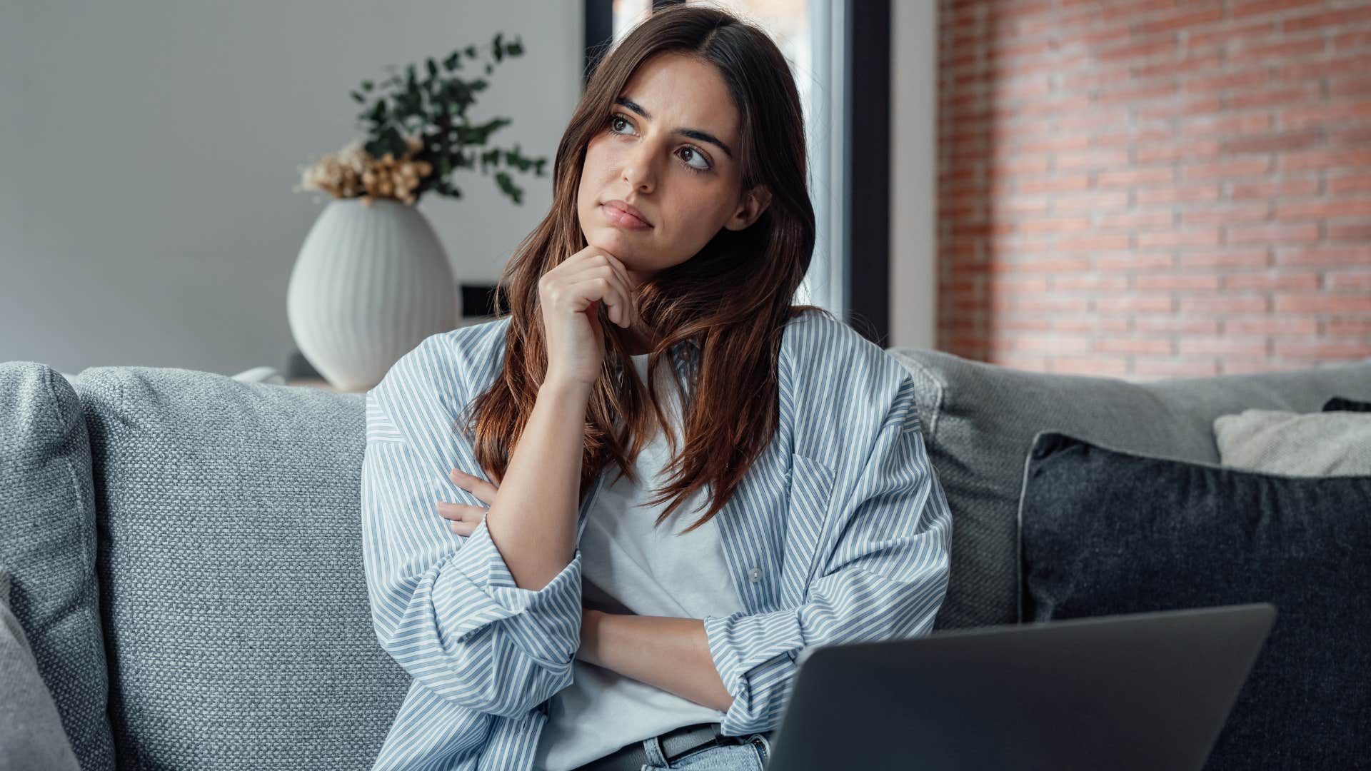 woman establishing strong boundaries by evaluating her life