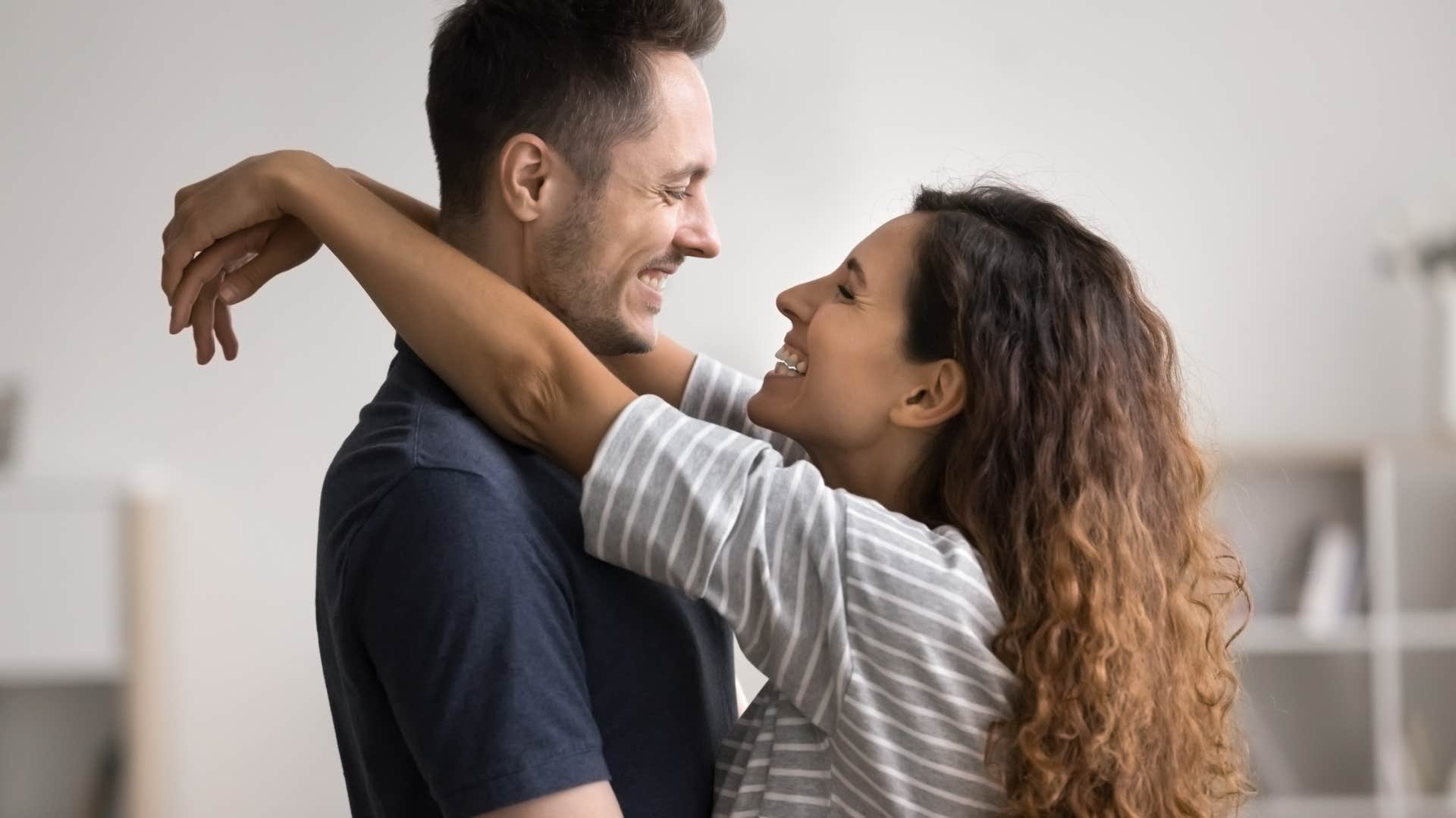 happily married couple embracing increasing longevity