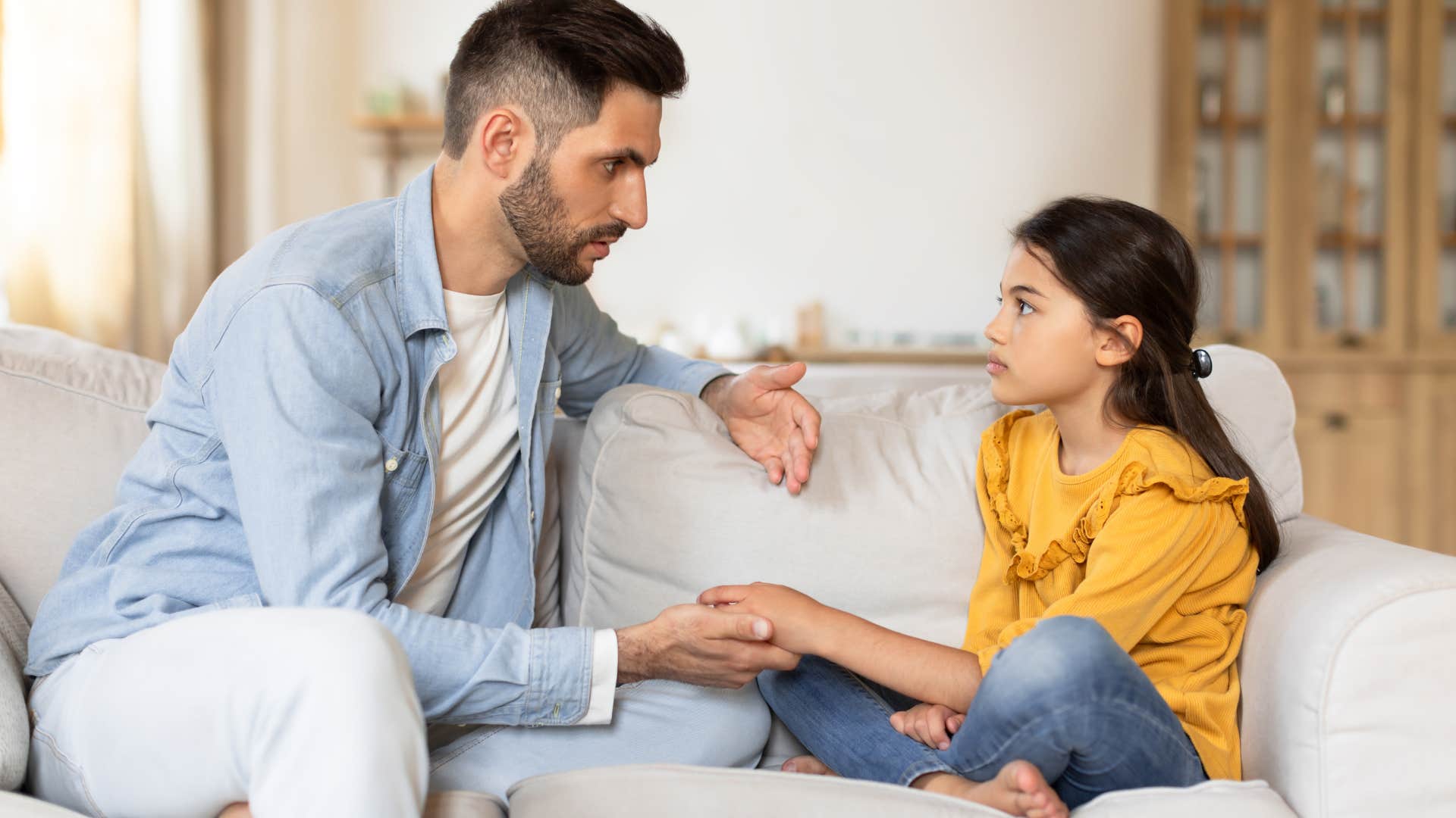 dad refusing to let his daughter hear the word no