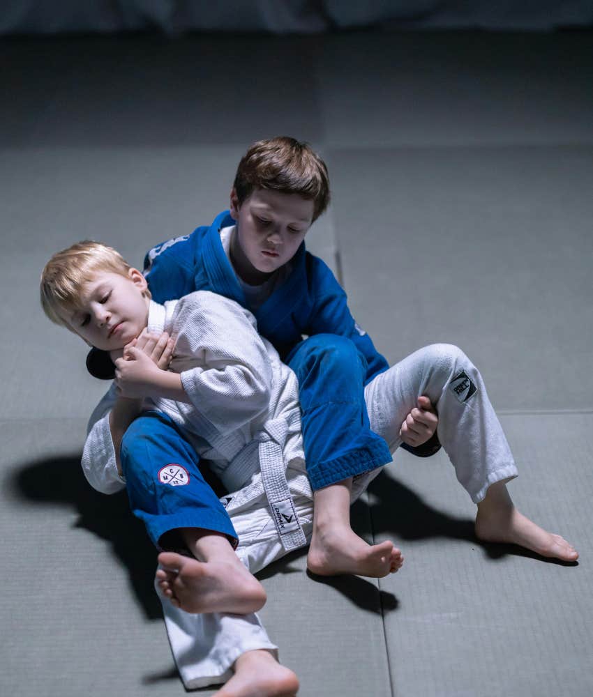 boys competing in martial arts