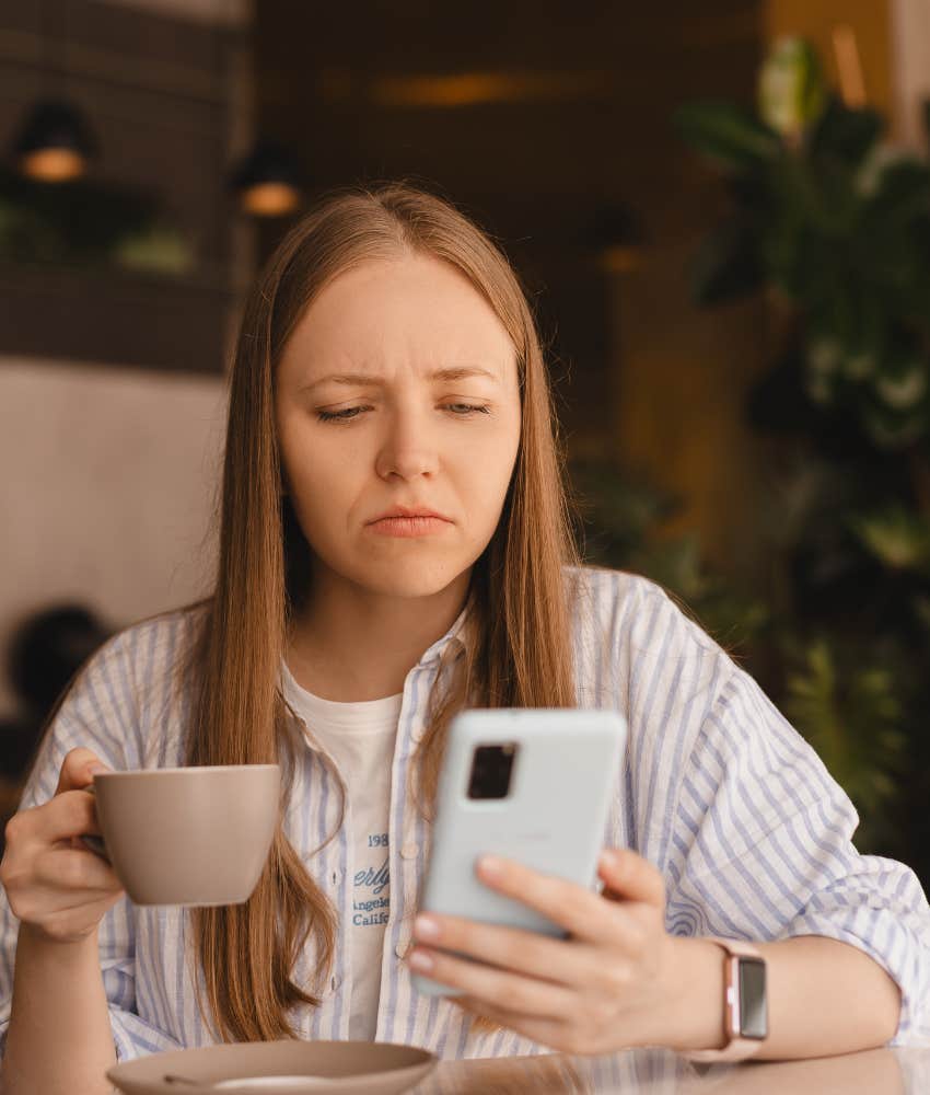 Wife discovering husband sent flowers to co-worker