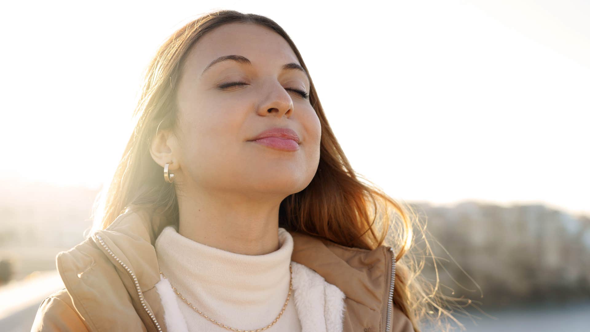 a woman avoids any unnecessary stress in her life
