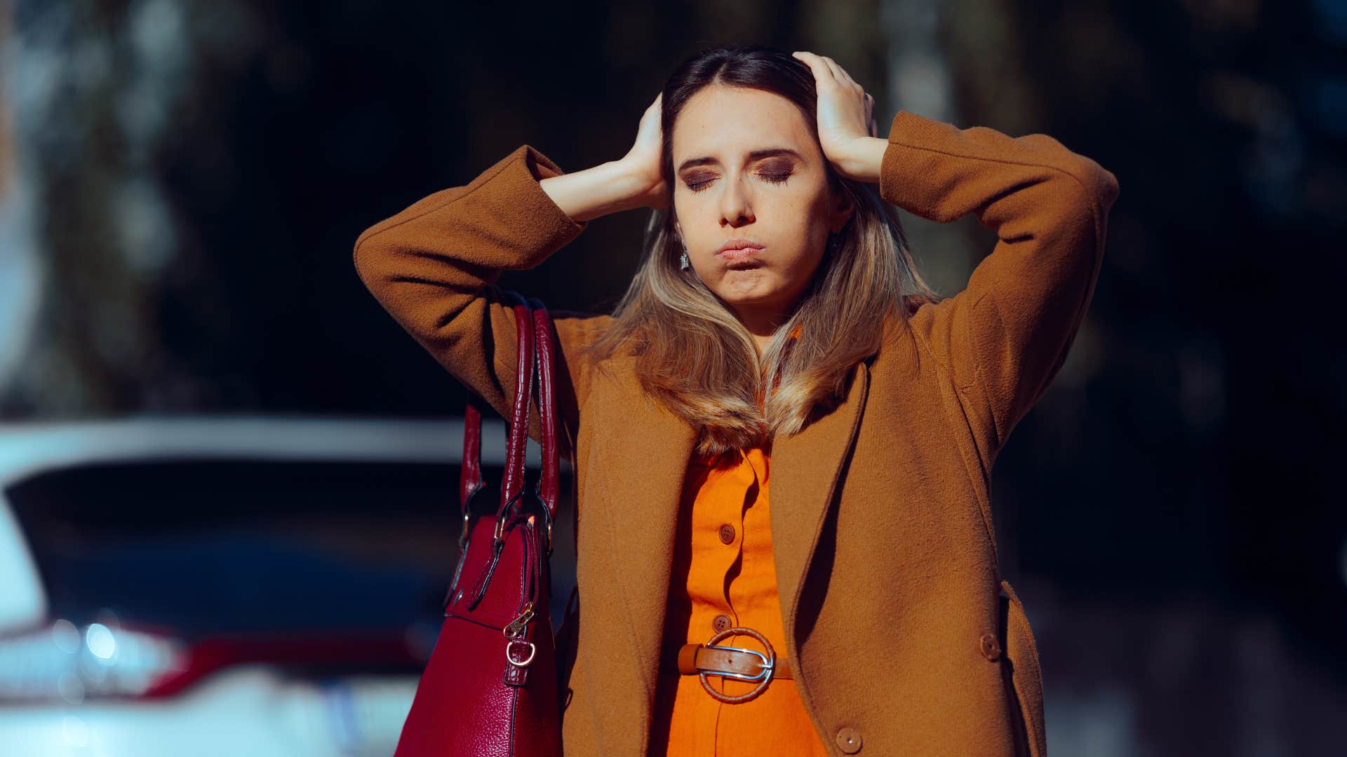 woman feeling burnt out