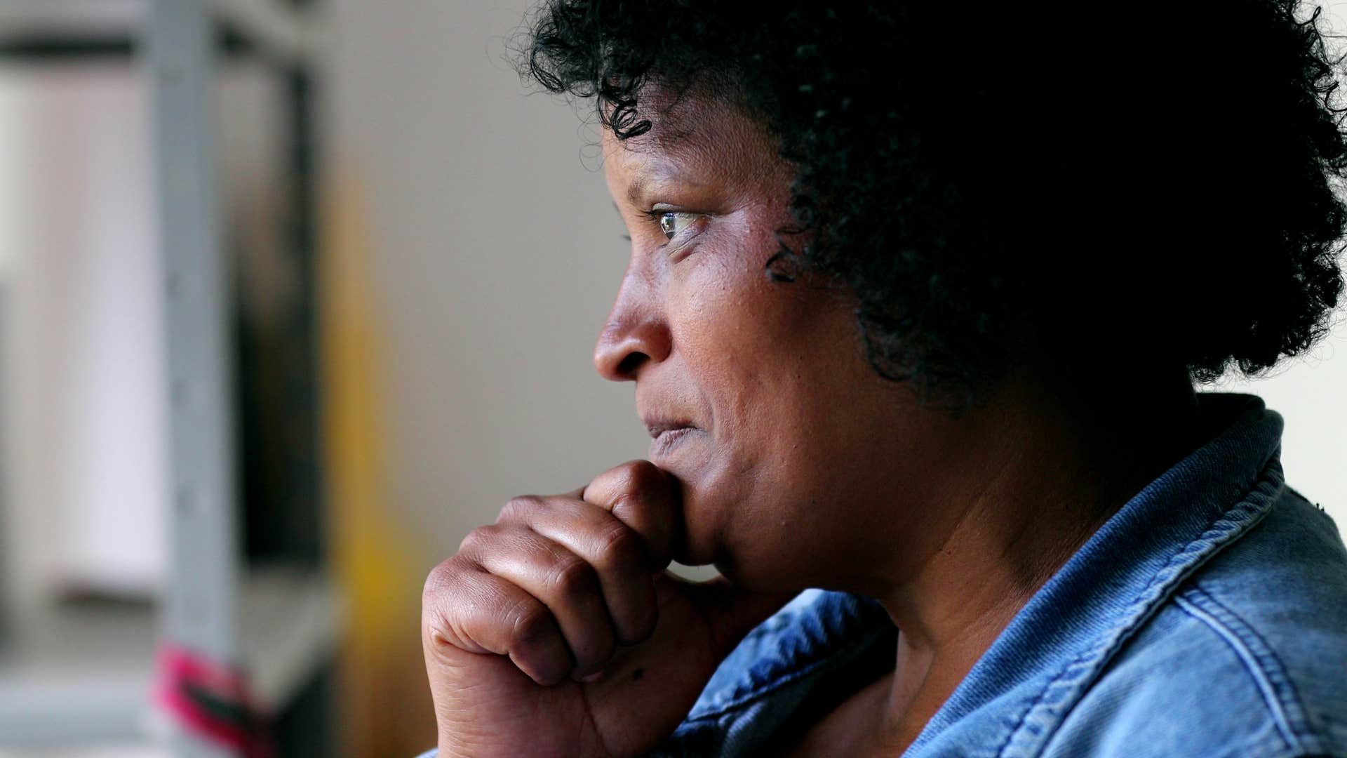 an older woman fears rejection and has little to no friends