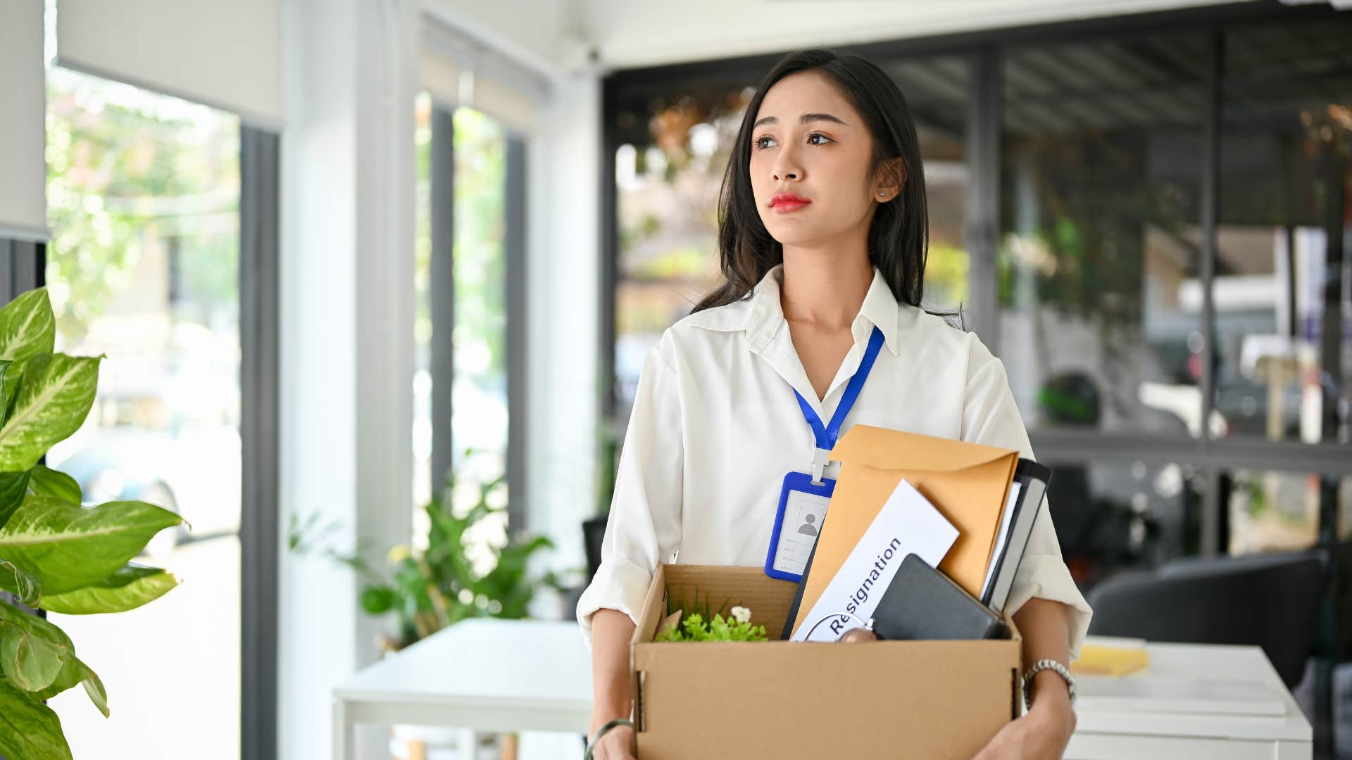 a woman feels like an outsider at her job and resigns