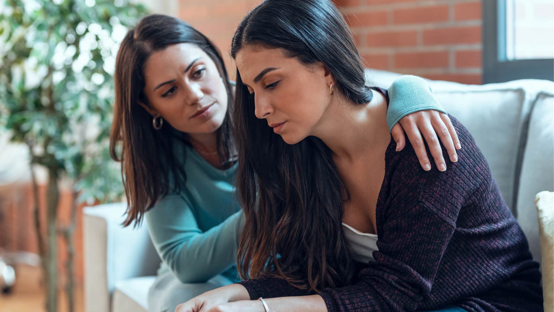 Woman saying "we've been through so much together" to her friend.