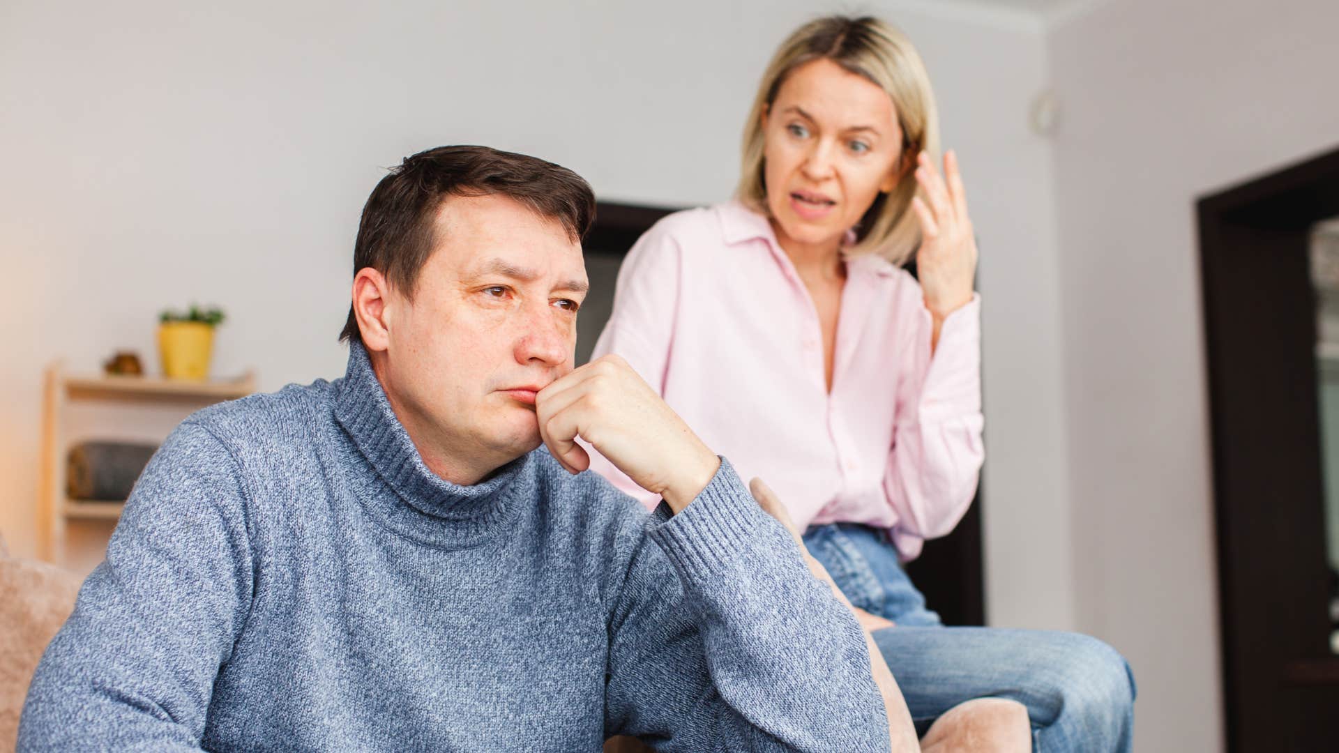 a woman constantly criticizes her partner