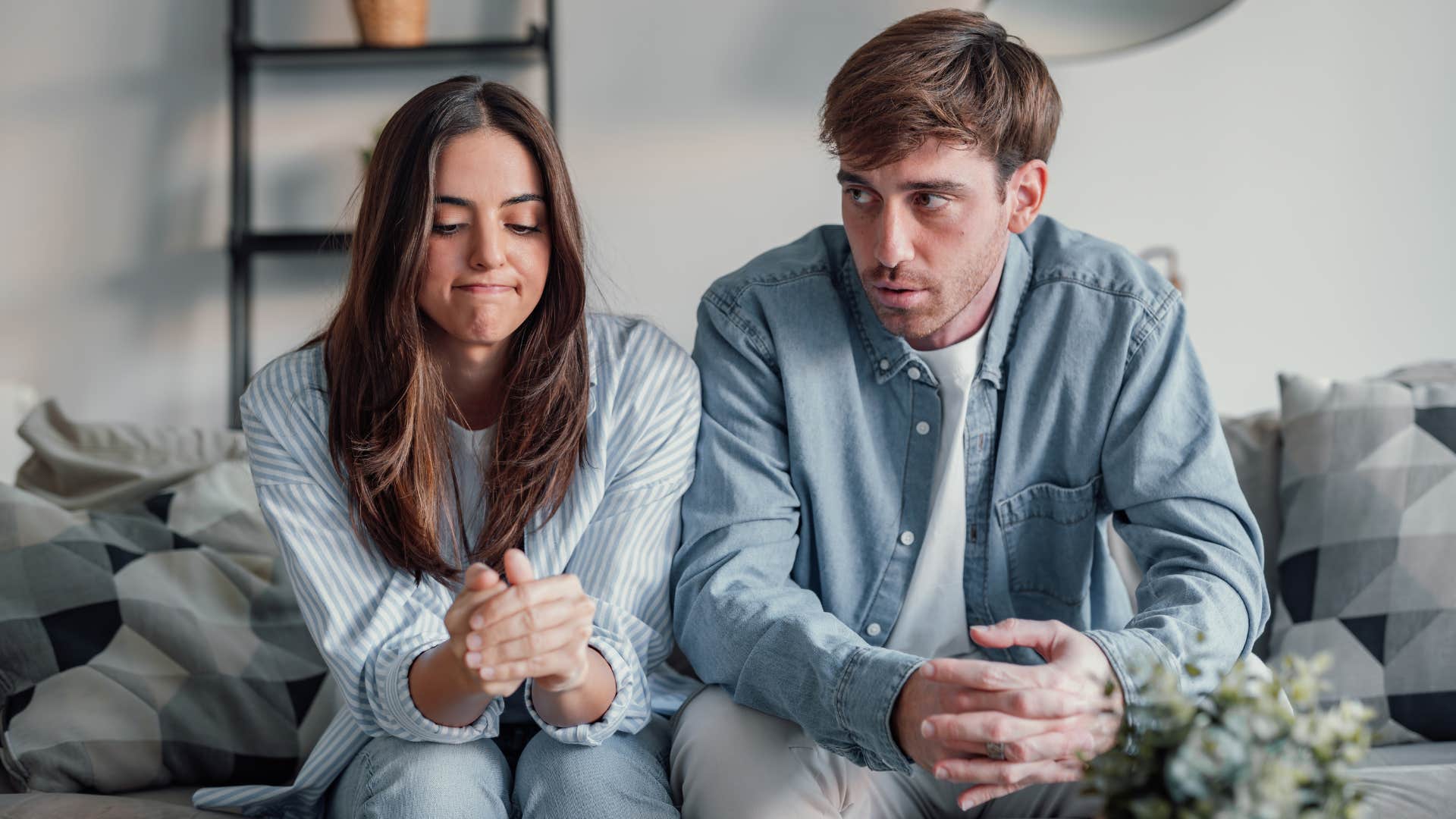 a woman refuses to admit fault or apologize to her partner
