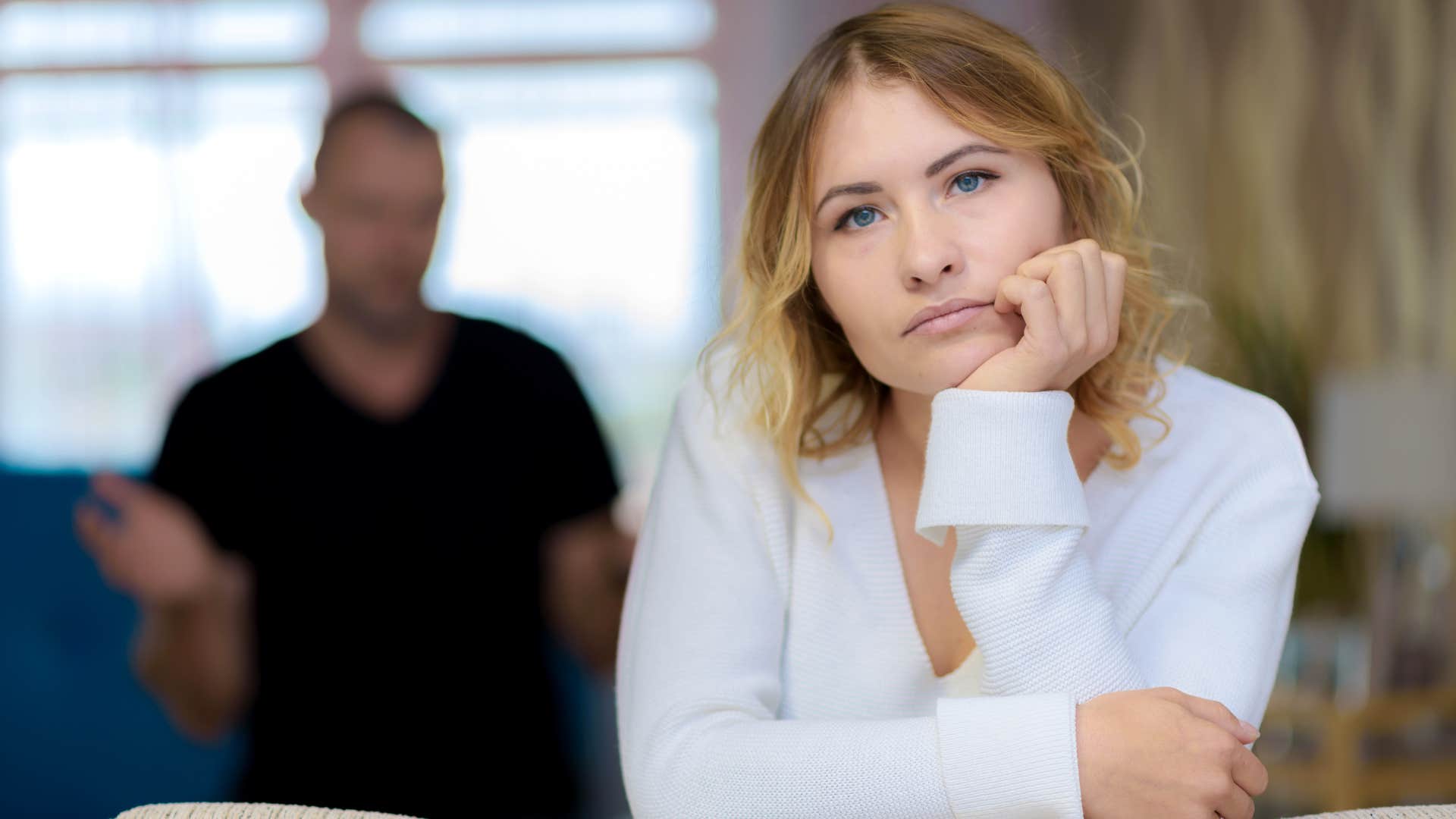 a woman uses the silent treatment to manipulate her partner