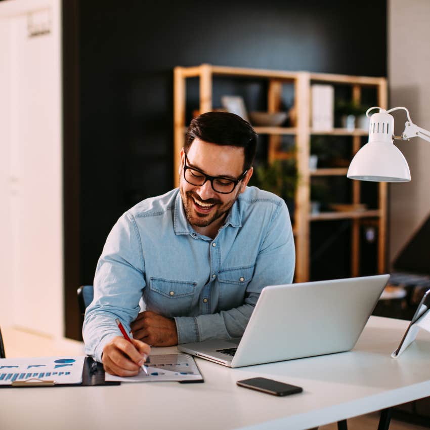 man who learned the reality of working from home with no distractions