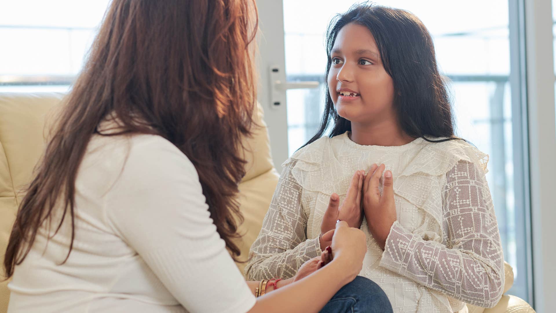 Woman who listened without judgment looking at her daughter.