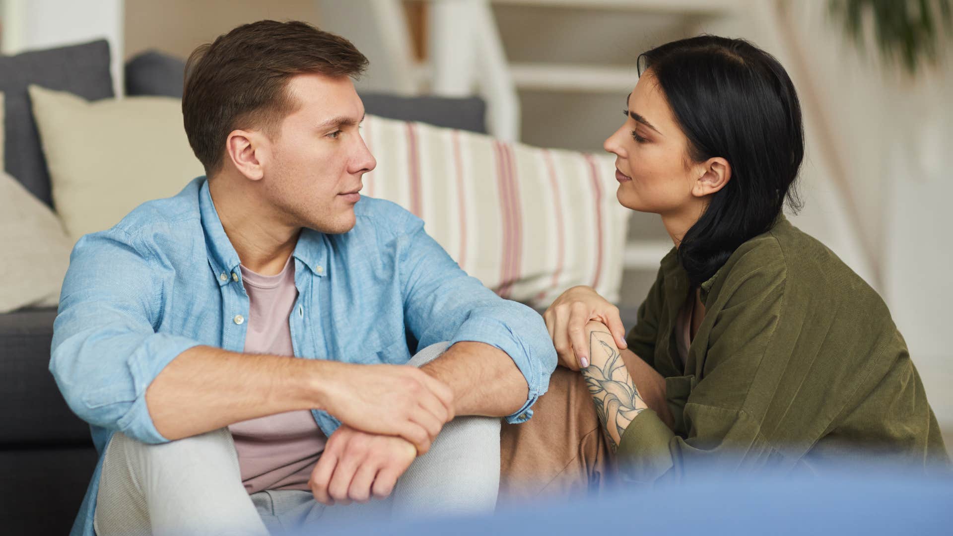 Man solves problems as a team with his wife.