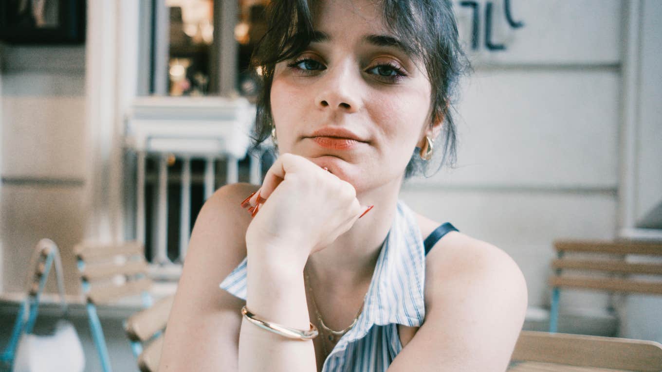 Woman who gets over breakups quickly 