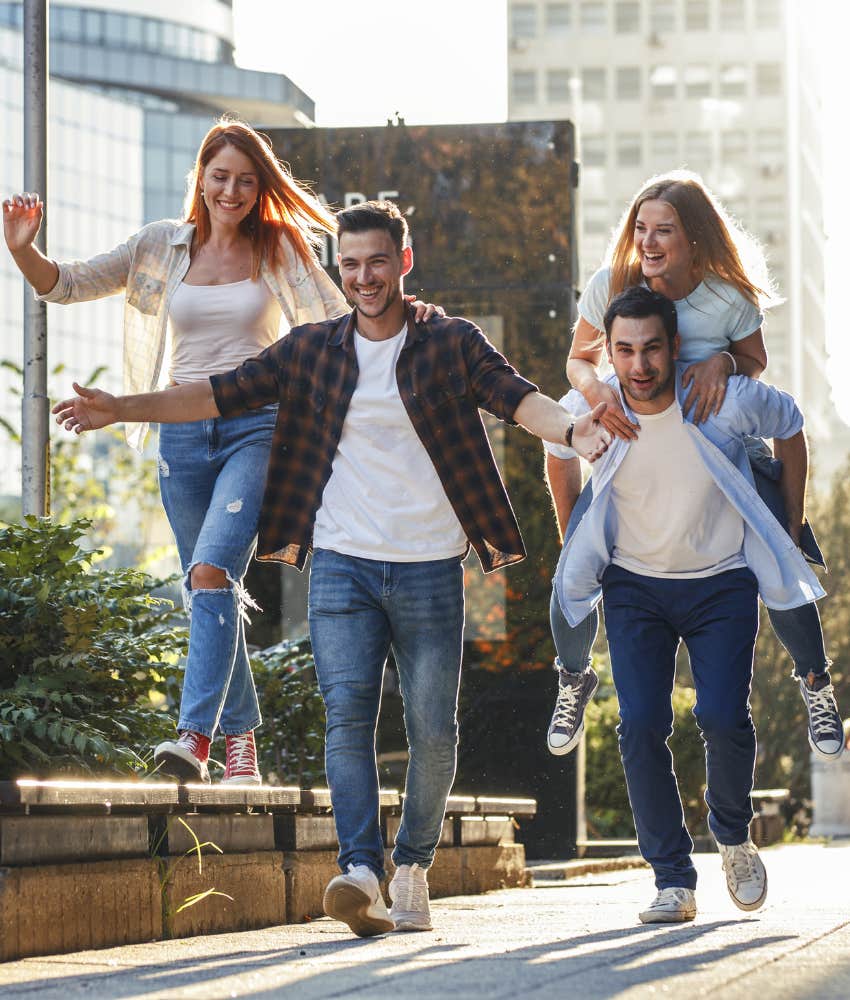 Blissful couples try to be community