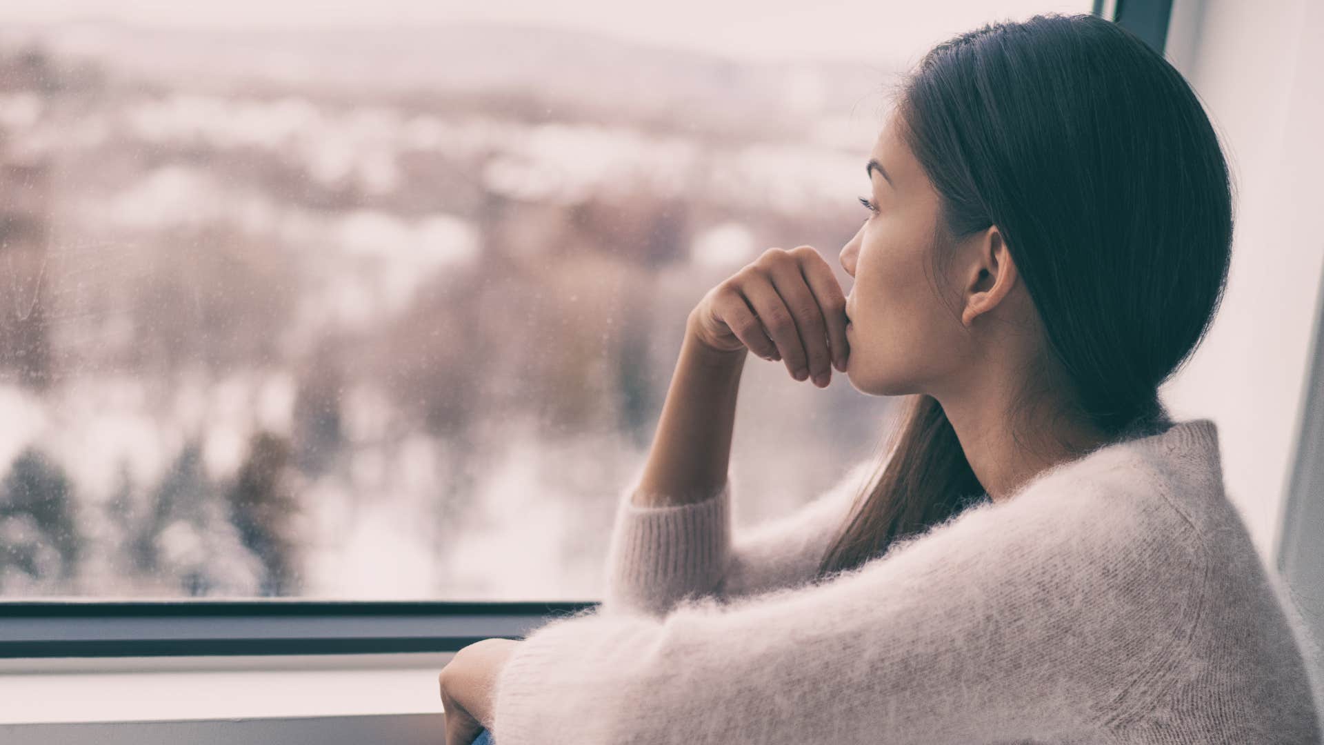 Person takes break to love self