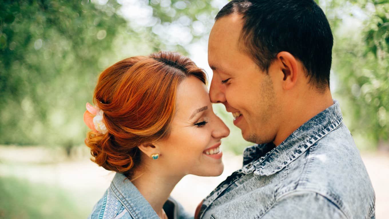 happy couple who adores each other 