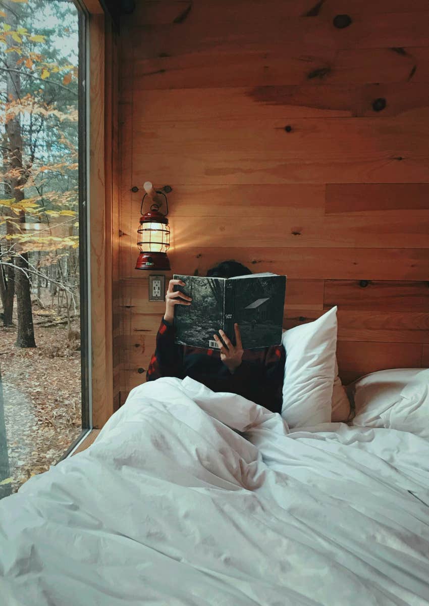 highly intelligent person reading