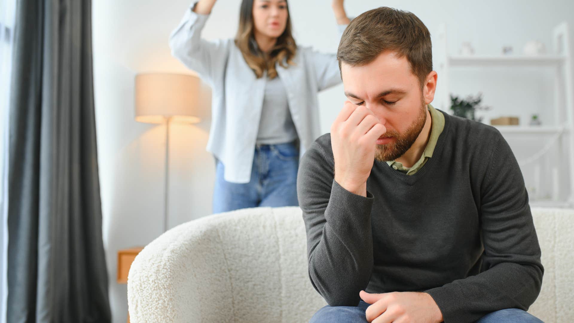 woman who emasculates man by trying to fix his problems