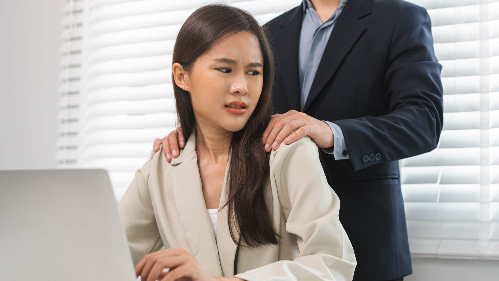 Woman uncomfortable with the "we don't need feminism anymore" sentiment at work.