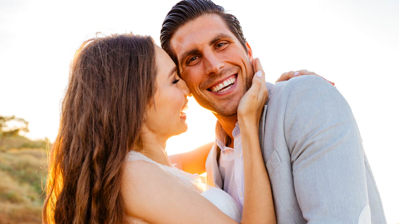 Couple in a blissful marriage.