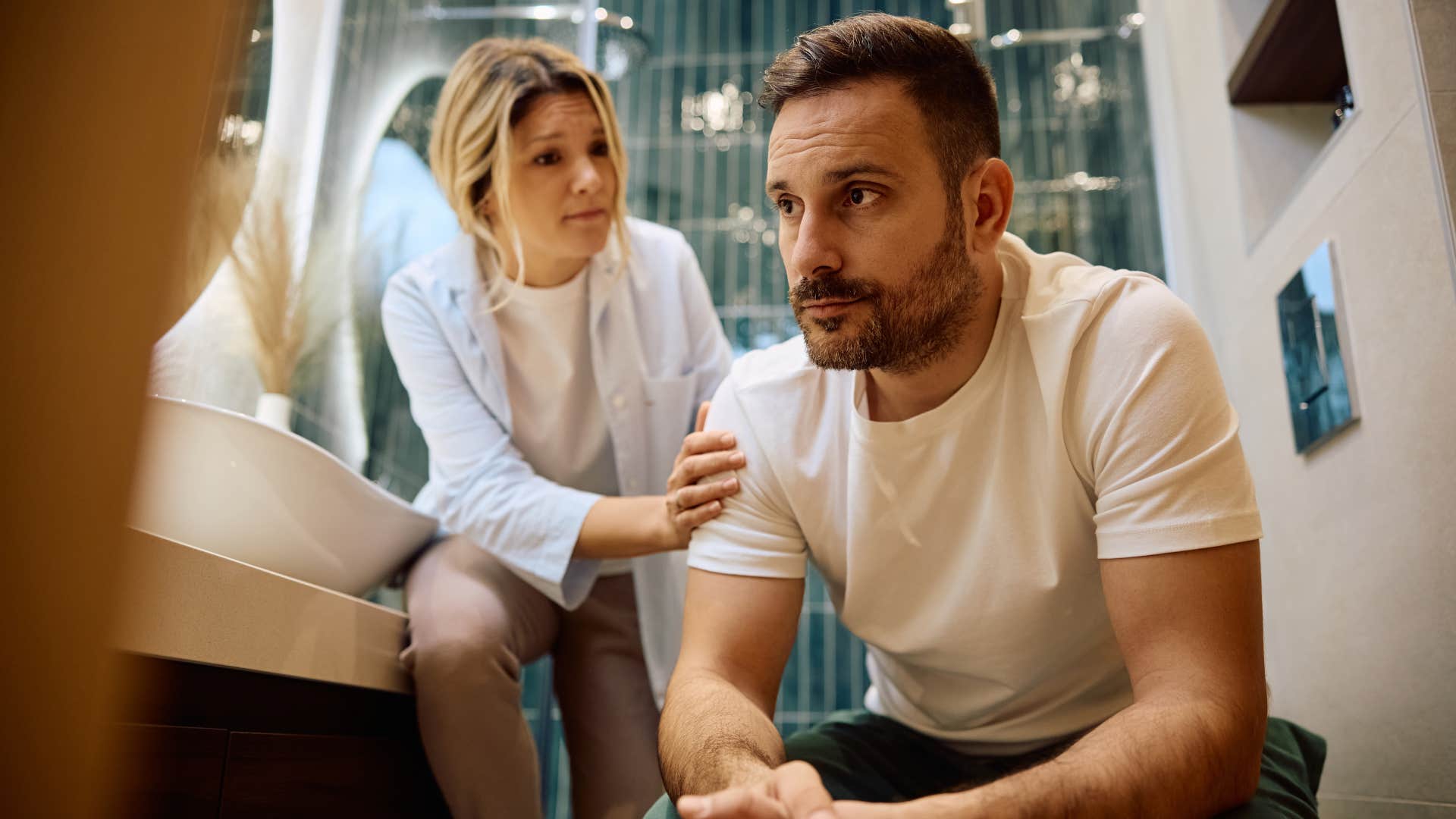 woman heard her ex new partner treats him badly
