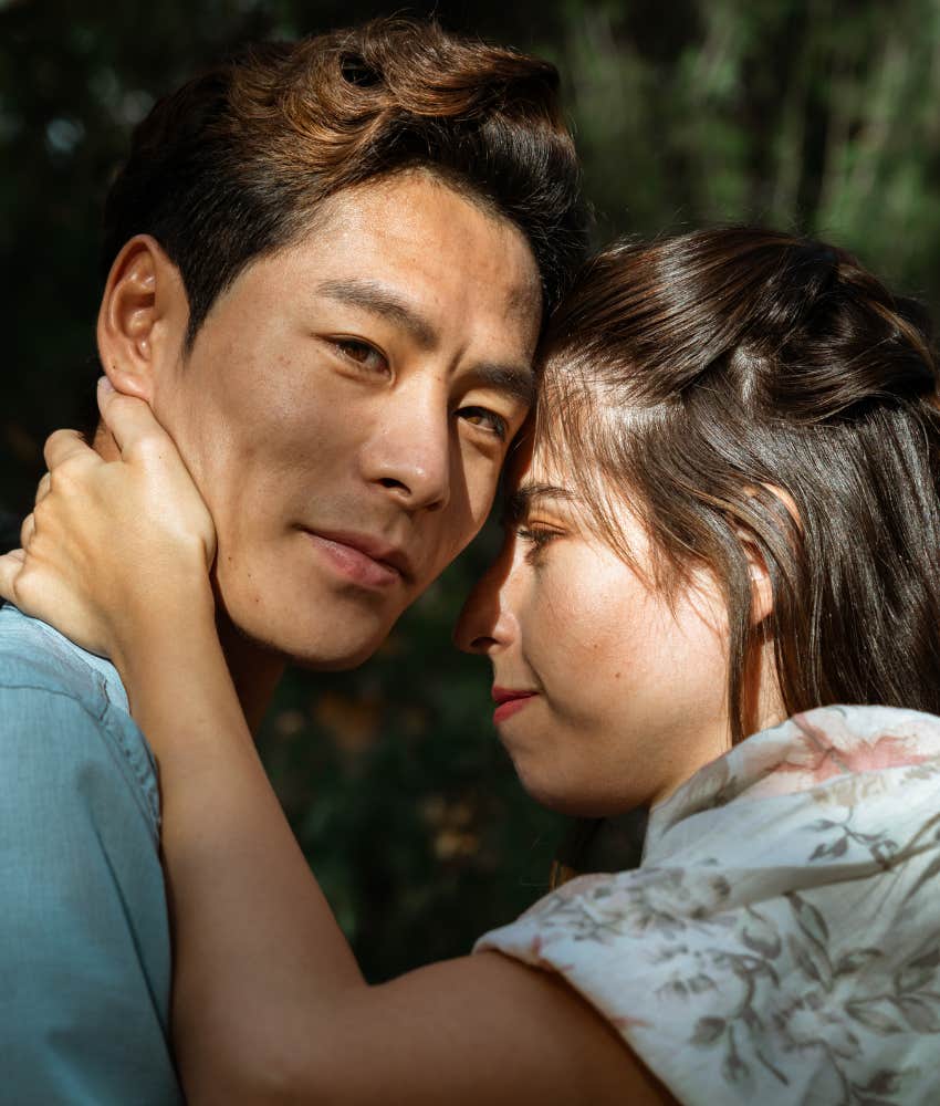 Happy couple has good chemistry