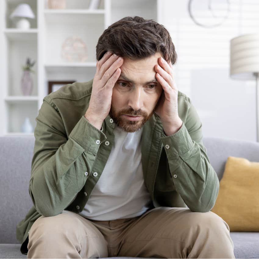 man who is constantly anxious as he doesn't see a therapist