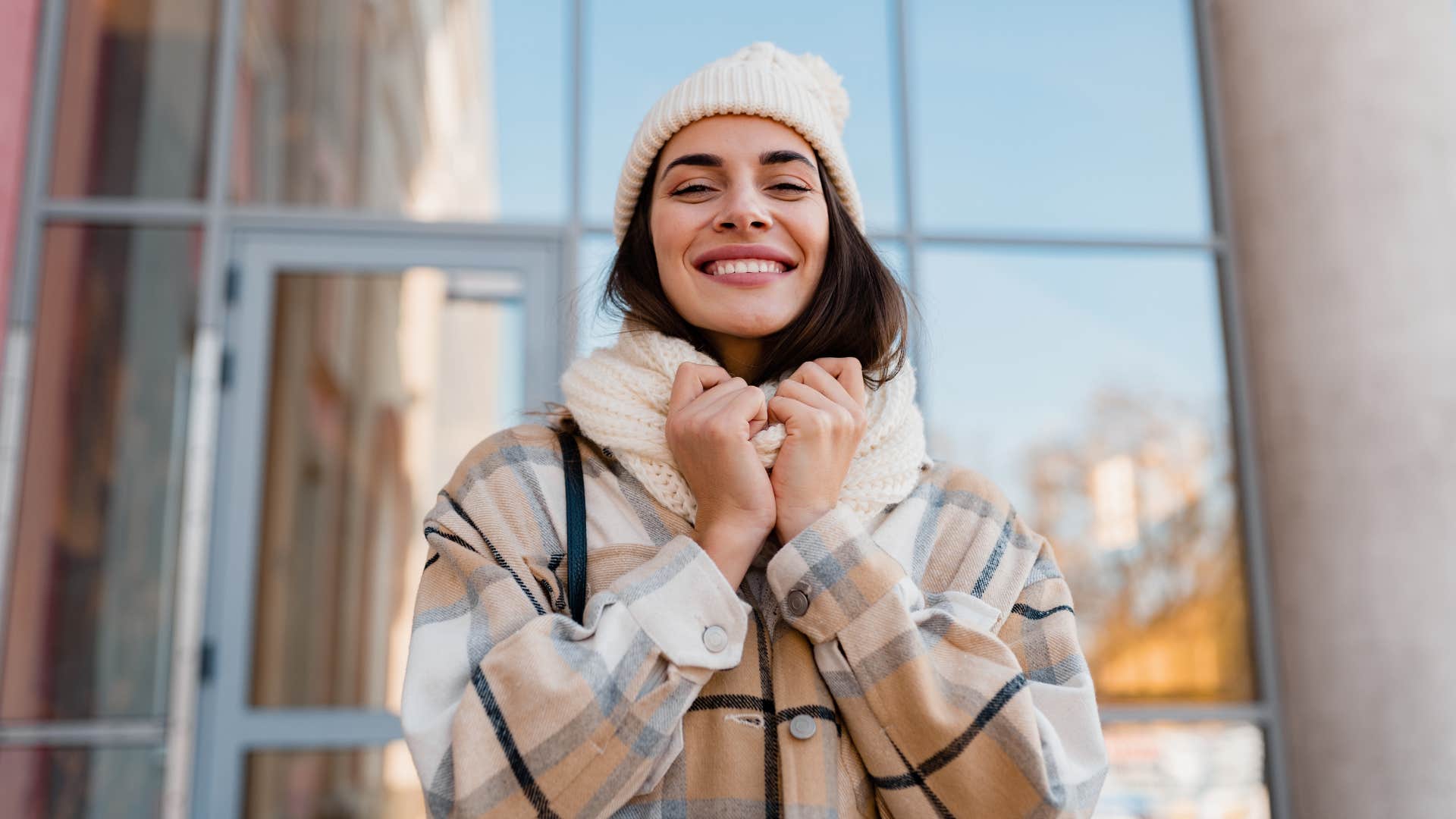 woman who gets some sun to keep her spirit warm