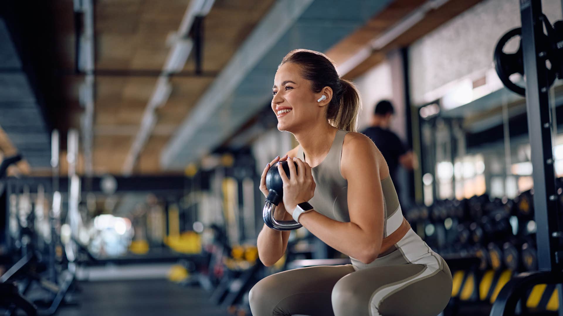 woman who wants to keep spirit warm by working out