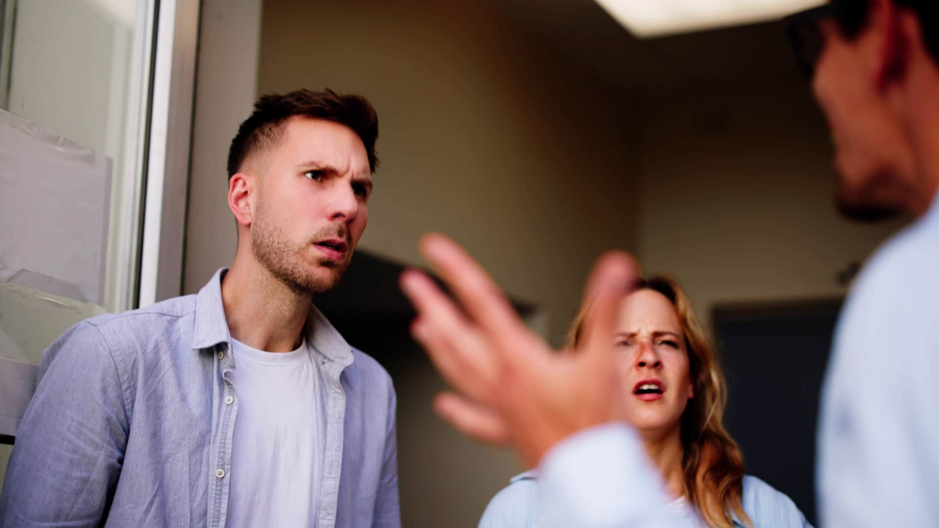 Man who can sabotage your peace talking to friends.