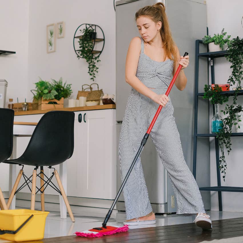 woman cleaning house thursday impacts money